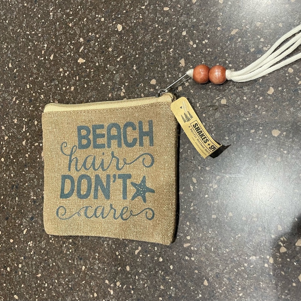 Zippered Pouch: Beach Hair Don’t Care